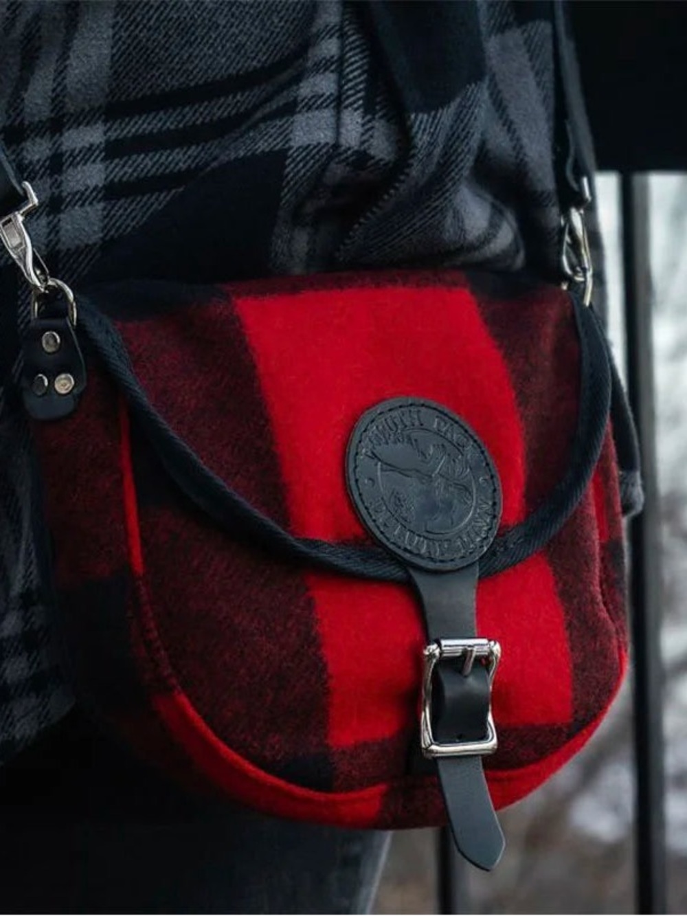 DULUTH PACK Plaid Classic Wool Small Shell Purse Bag